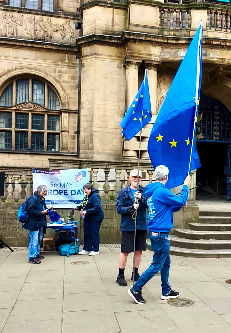 snap of the street stall in st Helens square