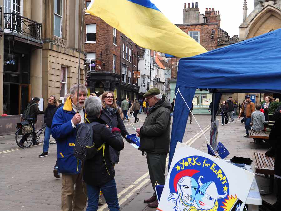 snap of the street stall in st Helens square