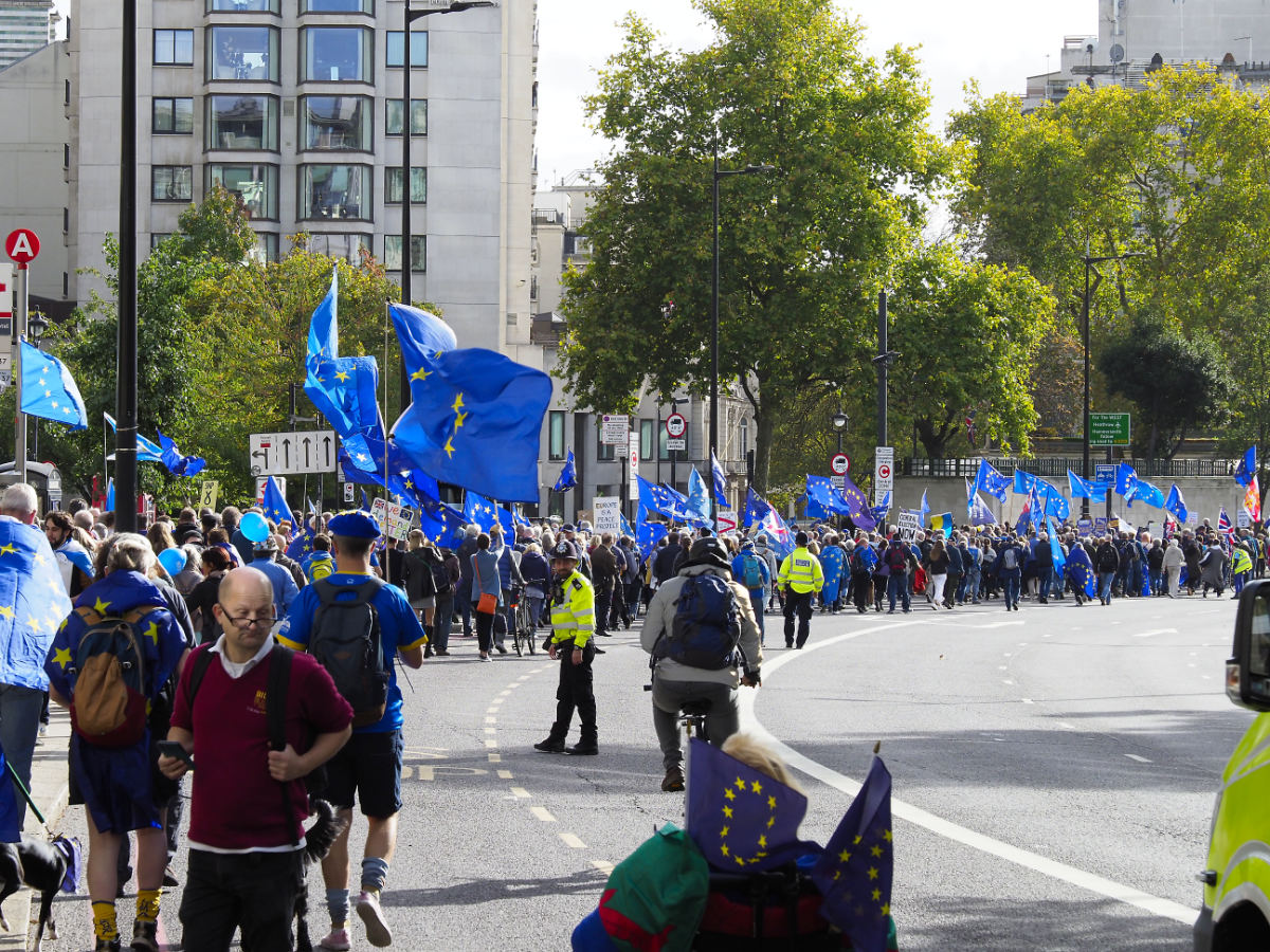 during the march