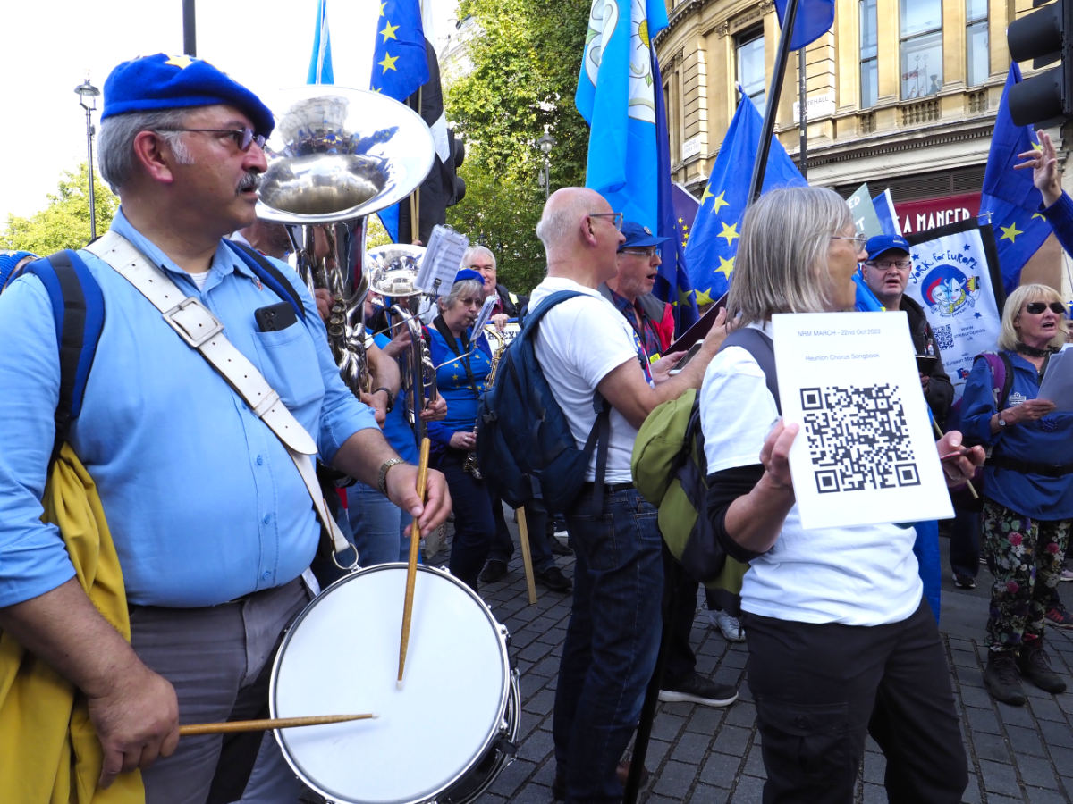 during the march