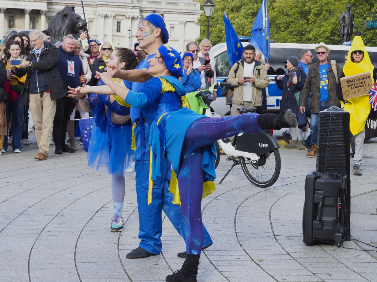 during the march