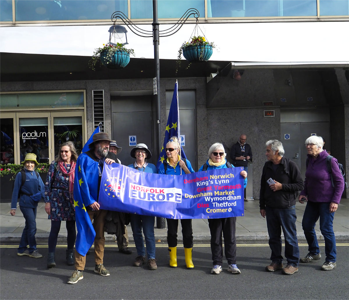 during the march