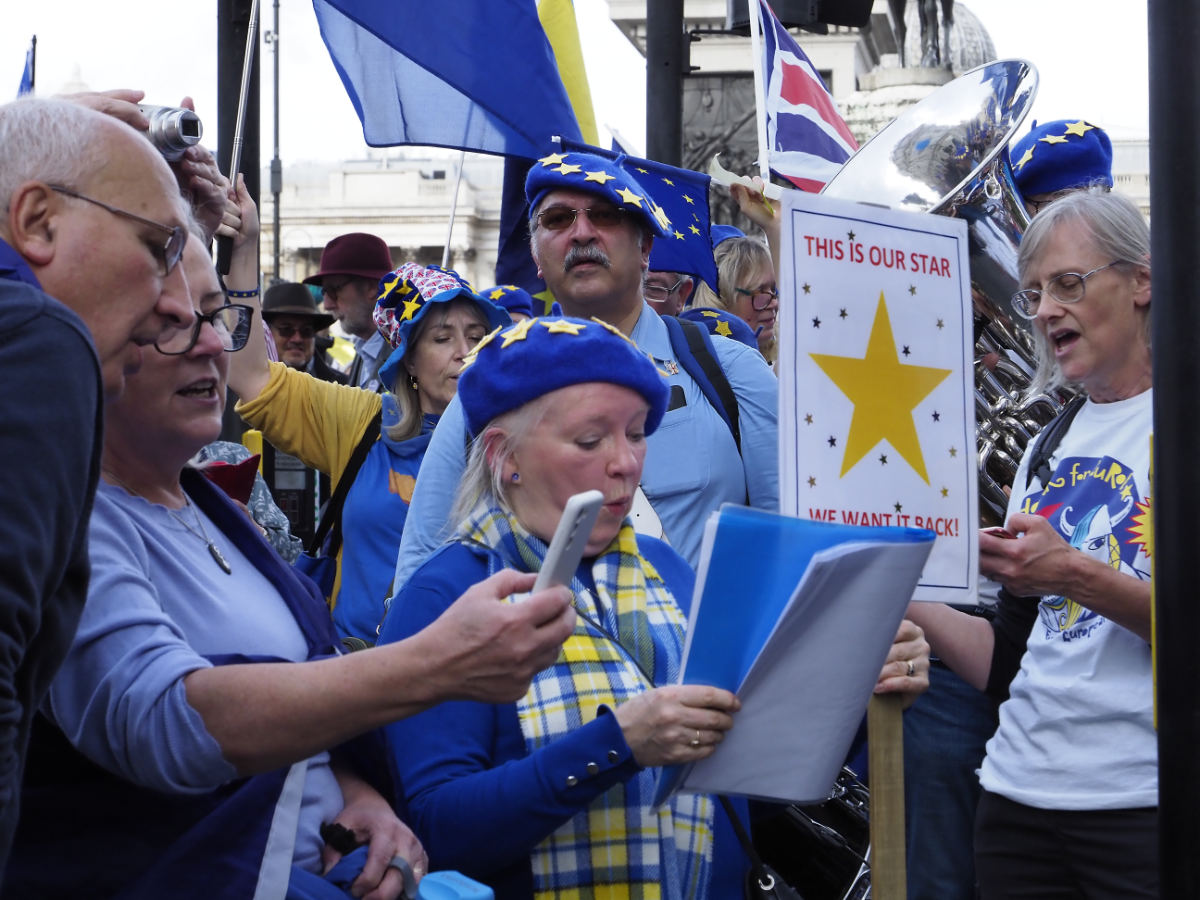 during the march