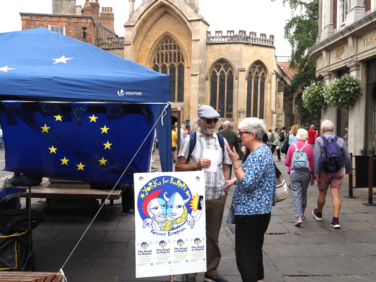 snap of the street stall in st Helens square
