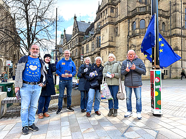 snap of the street stall in st Helens square