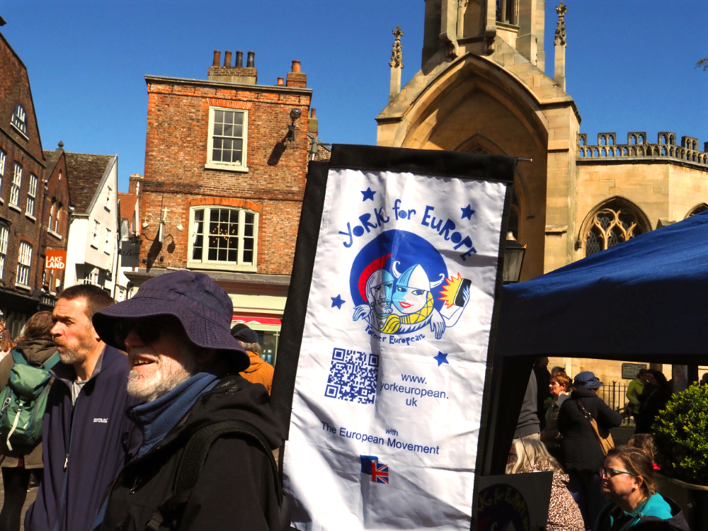 snap of the street stall in st Helens square