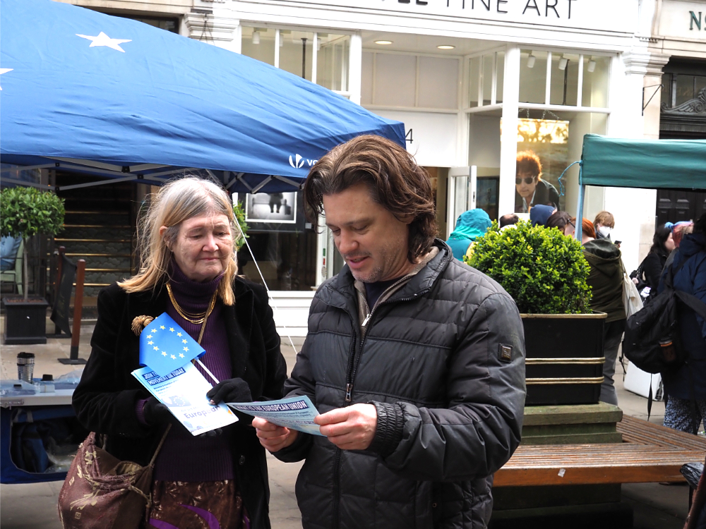 snap of the street stall in st Helens square