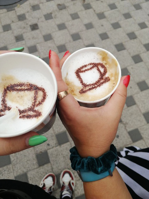 cups of coffee in Lviv