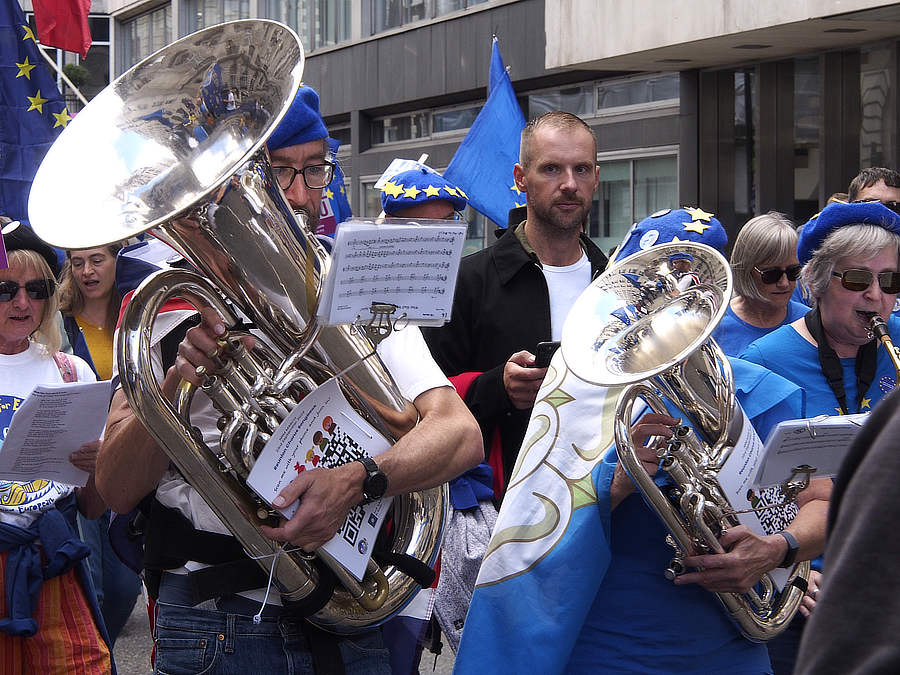 during the march