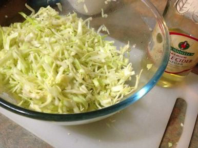 Kale stew cooking