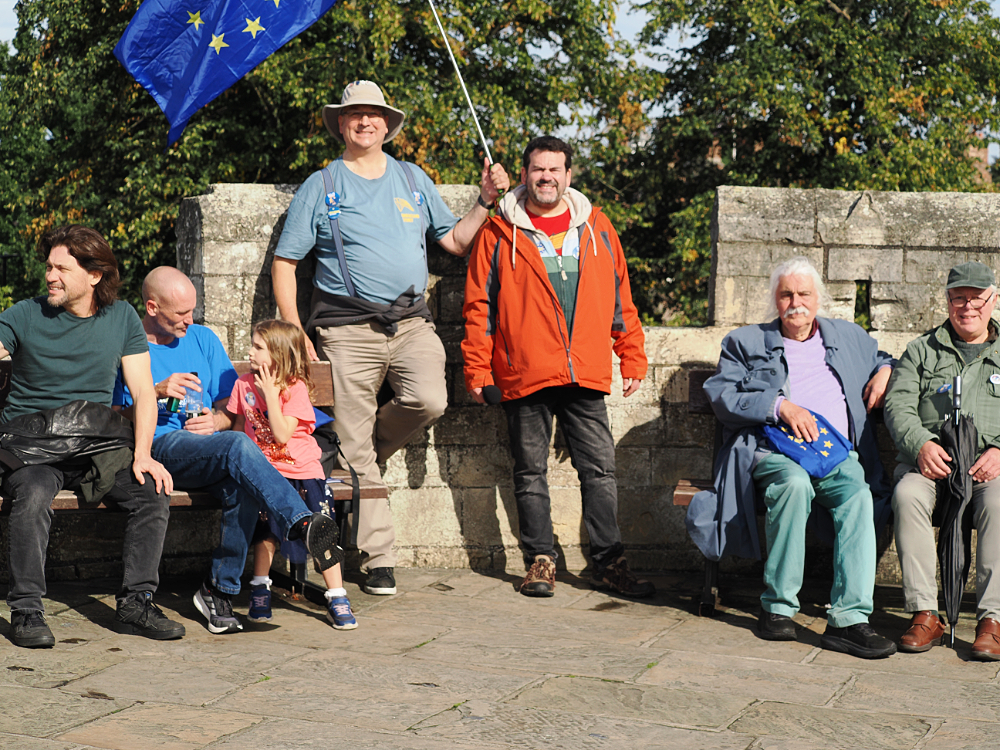 marching along York walls